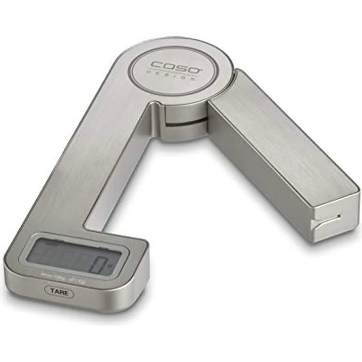 Caso 3266 Kitchen Ecostyle - Design Küchenwaage, digitale Küchenwaage mit kinetischer Energie, keine Batterien notwendig, bis 5kg in 1 g-Schritten, besonders flach, Edelstahl – Bild 6