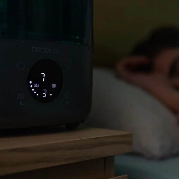 Cecotec Breezecare 2900 Smart, Wasser-Luftbefeuchter mit Fernbedienung, 25W, 300ml/h, 4,5L Tank, Touchscreen, Timer bis 8 Stunden, Hygrostat 45%-90% – Bild 2