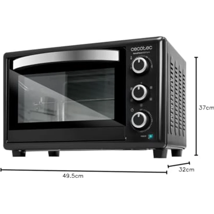 Cecotec Bake&Toast 3090 Black Gyro, 30 L Kleinbackofen mit 1500 W, schwarzer Grill und Heißluftfunktion – Bild 11