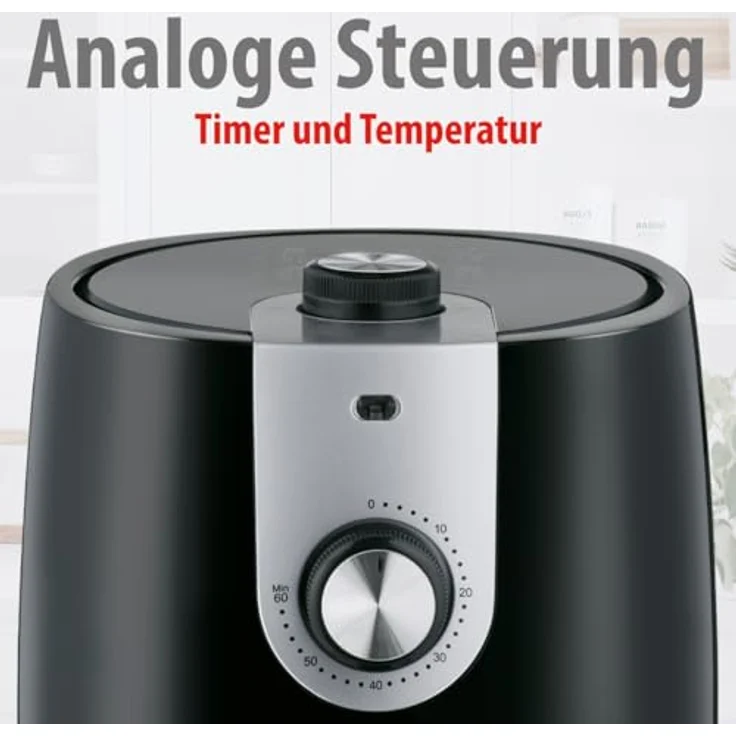Alpina Heißluftfritteuse, 900W mit einstellbarem Temperaturbereich von 80-200°C – Bild 7