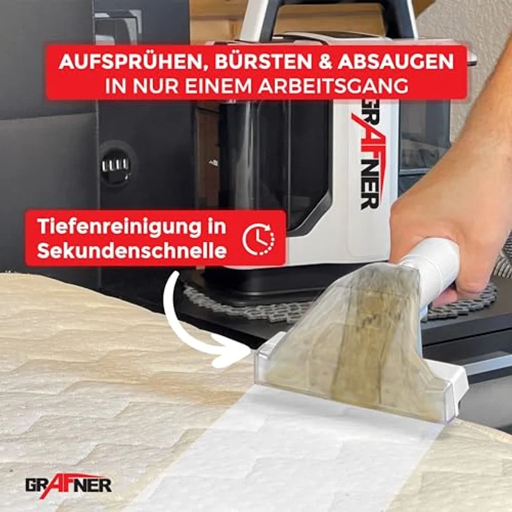 Grafner Staub-Wasch-Sauger WS11109, 450 W, beutellos, ohne Akku, weiß - Preisvergleich – Bild 2