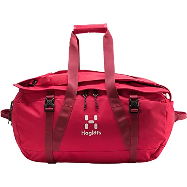 Haglöfs Cargo 60 Rucksack, Unisex, für Erwachsene, Scharlachrot/Dala Rot, Einheitsgröße - Mit erweiterbarer Tasche und Kompressionsriemen