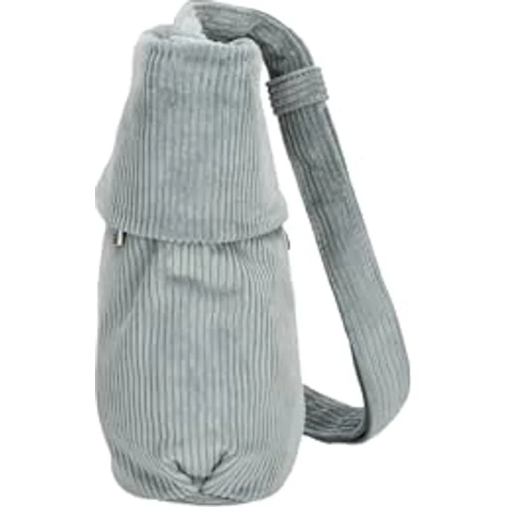 Zwei Mademoiselle.M Umhängetasche 22 cm, grau, aus 100% Polyurethan, kompakte Größe 22 cm x 6 cm x 21 cm – Bild 4