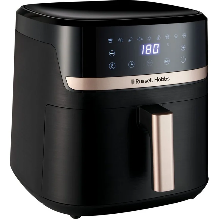 RUSSELL HOBBS Heißluftfritteuse 27630-56 SatisFry, 8,3L, 1800 W, digitale Touchscreen-Bedienung, 9 Programme, Champagner und Schwarz