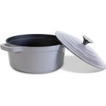 CASPER SOBCZYK Sobczyk Gusseisen Topf 24 cm | Schmortopf Mit Deckel Für Alle Herdarten Geeignet | Hohe Haltbarkeit | 4 Liter Fassungsvermögen | Induktionstauglich