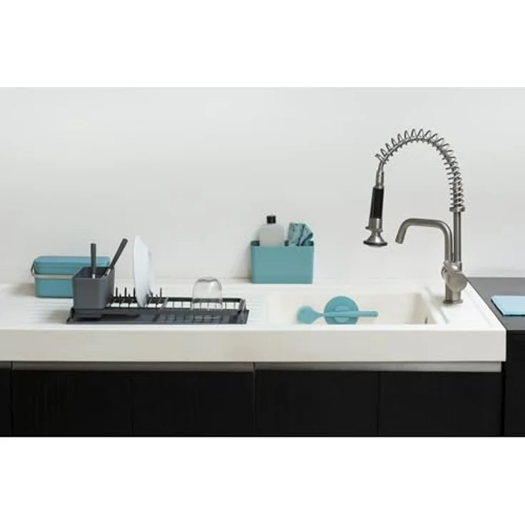 Brabantia Abtropfgestell, Stahl, dunkelgrau, 49,2 x 38,6 x 14,2 cm – Bild 2