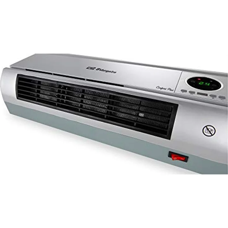 Orbegozo SP 6500 Wandheizer, 2000 W, Fernbedienung, Tages- und Wochenprogrammierung, Überhitzungsschutz, LED-Display, Kunststoff, Keramik, silberfarben, Heizlüfter – Bild 4