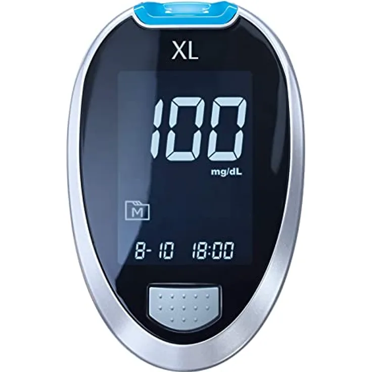 GlucoCheck XL Starter-Set (mg/dl) mit 110 Blutzuckerteststreifen