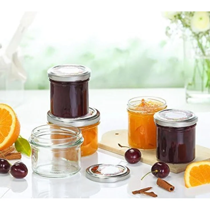 Leifheit Ersatzdeckel 10er-Set, für Glasmündungen Ø 82mm, passend für Leifheit Sturzglas 235ml Art. Nr. 3178 | Leifheit Sechskantglas 770ml Art. Nr. 3211 – Bild 2