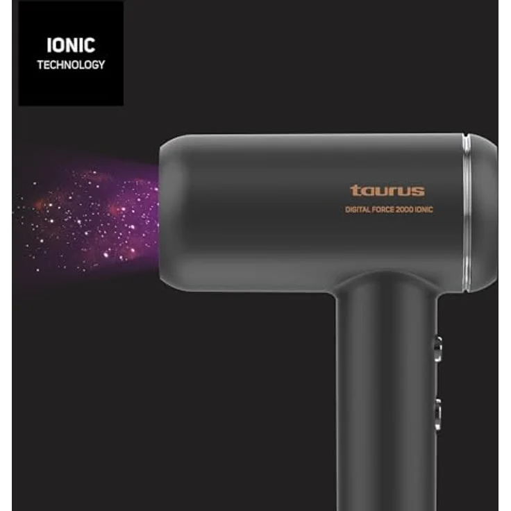 Taurus Digital Force 2000 Ionic Haartrockner | 1800 W Leistung | Ionisch gegen Frizz | Leicht – Bild 4