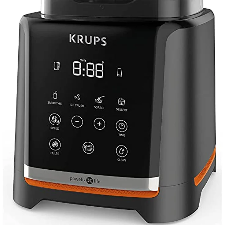 Krups KB9158 Infinymix Standmixer, 1600W, 5 Programme, 1,75L Tritan-Glasbehälter, schwarz metallic satin – Bild 4