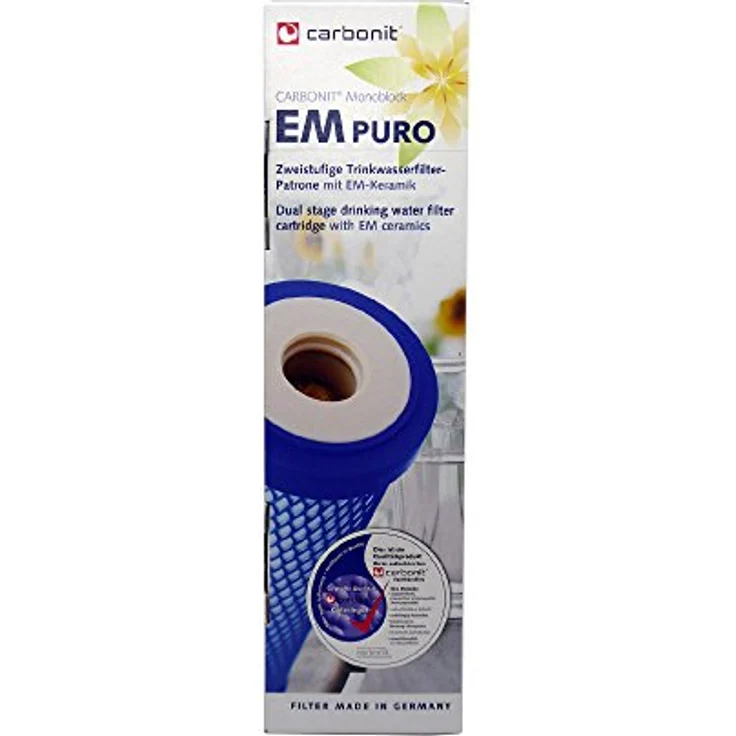 Carbonit EM Puro Wasserfilter mit EM-Keramikpulver und Aktivkohle, 6-8 Ltr./min – Bild 2
