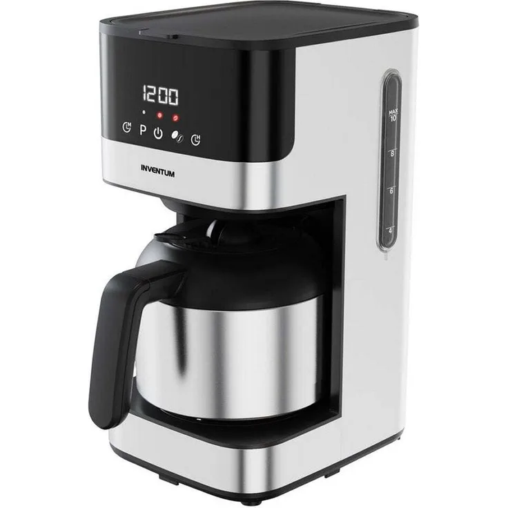 Inventum KZ818D, Filterkaffeemaschine mit 1,5l Thermoskanne, Timer, Tropfstopp und externem Wasserstandsanzeiger
