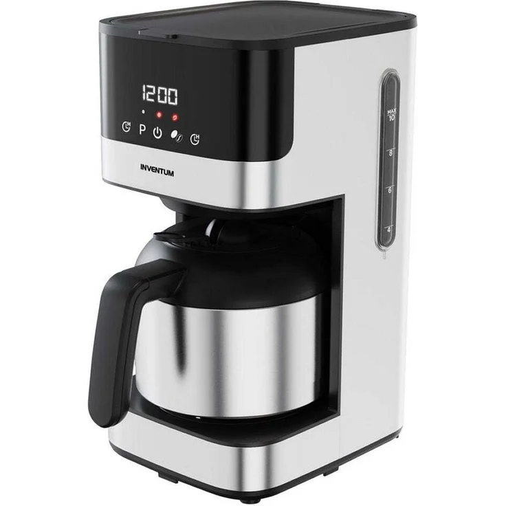 Inventum KZ818D, Filterkaffeemaschine mit 1,5l Thermoskanne, Timer, Tropfstopp und externem Wasserstandsanzeiger