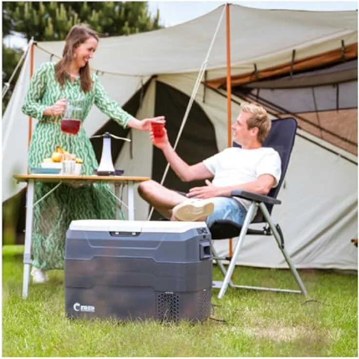 Eurom Fred, Kühlbox (40 l) mit Kühl- und Gefrierfunktion, USB-Anschluss, Auto-/Boot-Adapter, energiesparendem ECO-Modus – Bild 6