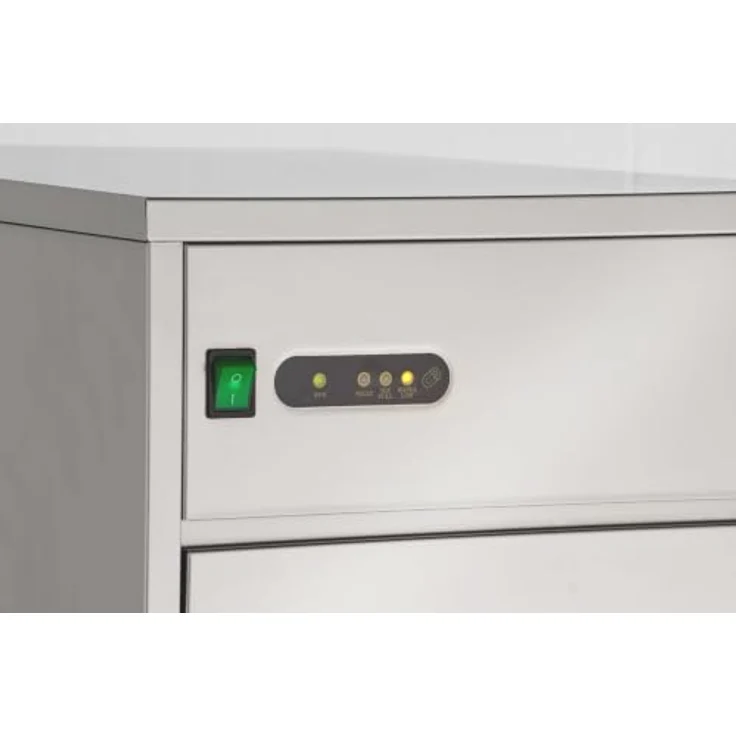 GastroHero Elektrischer Eiswürfelbereiter 50 kg, Hohlkegel-Eiswürfelmaschine mit 3,2 L Wassertank, luftgekühlt, Edelstahl AISI 304 – Bild 6