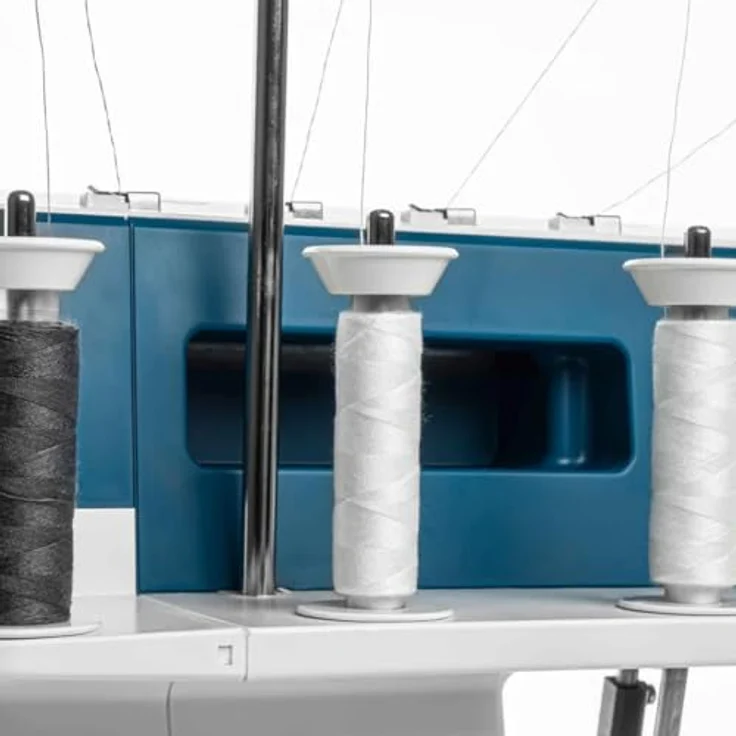 PFAFF Overlock-Nähmaschine admire 1000, 4-/3-/2-Fäden, 16 Stiche, Differentialtransport, integrierte Nahtführung – Bild 6