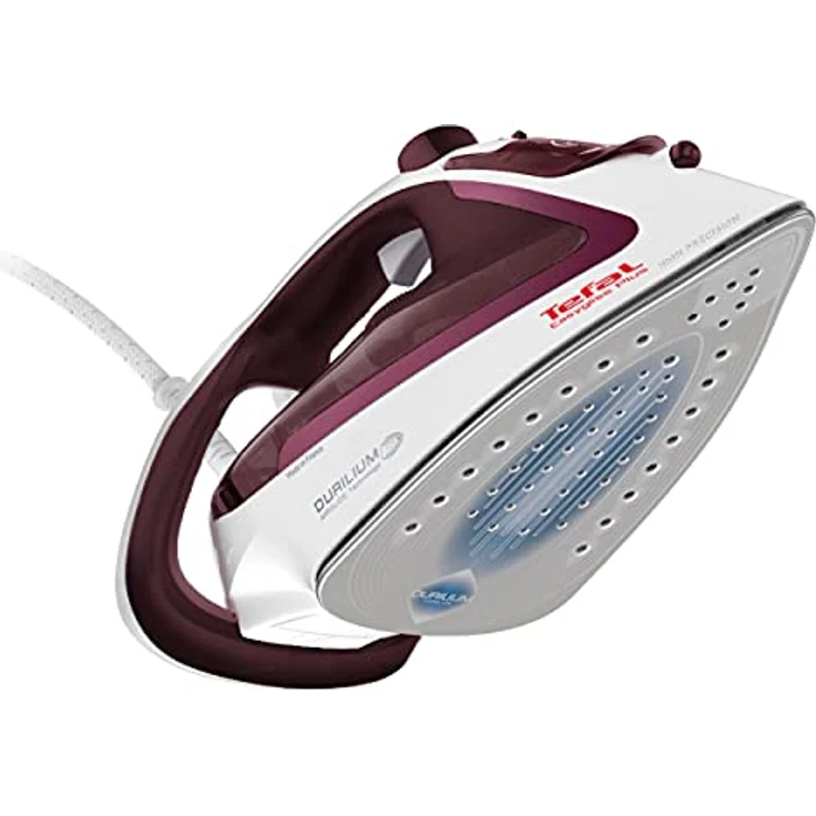 Tefal Easygliss Plus Bügeleisen Dampfbügeleisen mit starken 190g Dampfstoß, Testsieger 2019 - beste Bügelsohle, Durilium AirGlide Sohle mit drei Dampfzonen, 2400 W, Selbstreinigungsfunktion, Antikalk – Bild 5
