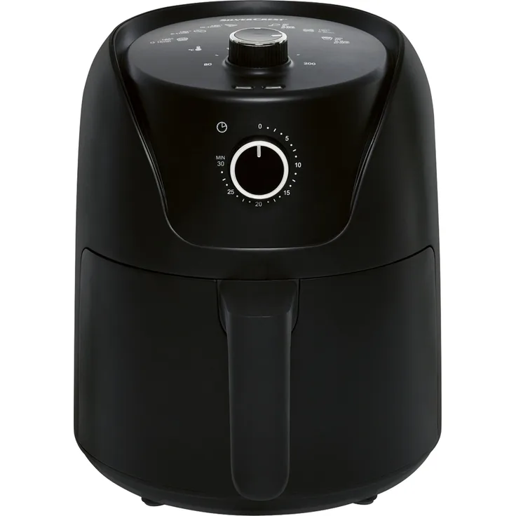 SILVERCREST® KITCHEN TOOLS Heißluftfritteuse »SHF 1500 C1«, 4,5 l, schwarz, 1500 W, Temperaturregelung 80 °C bis 200 °C, 30-Min.-Timer, antihaftbeschichtet