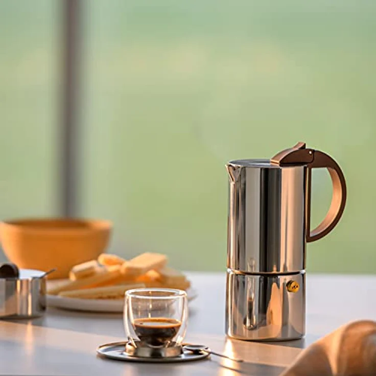 gnali & zani Espressokocher Chicca, Edelstahl, induktionsgeeignet, klassisches Design – Bild 5