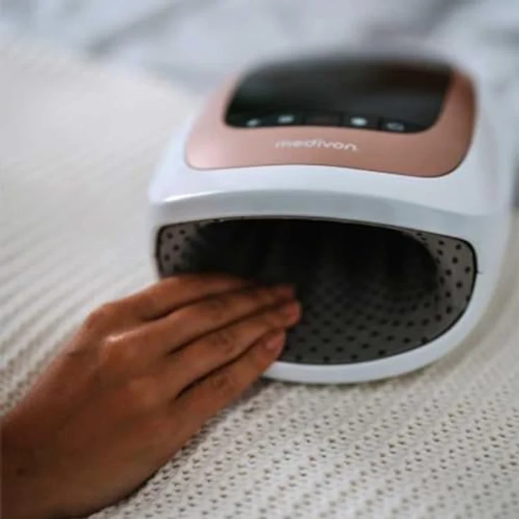 Medivon Hand LUX, Elektrisches Handmassagegerät mit Wärmefunktion, 3 Massage-Modi und Intensitätsstufen, Therapeutische Massage, Pneumatische Massagegeräte – Bild 5