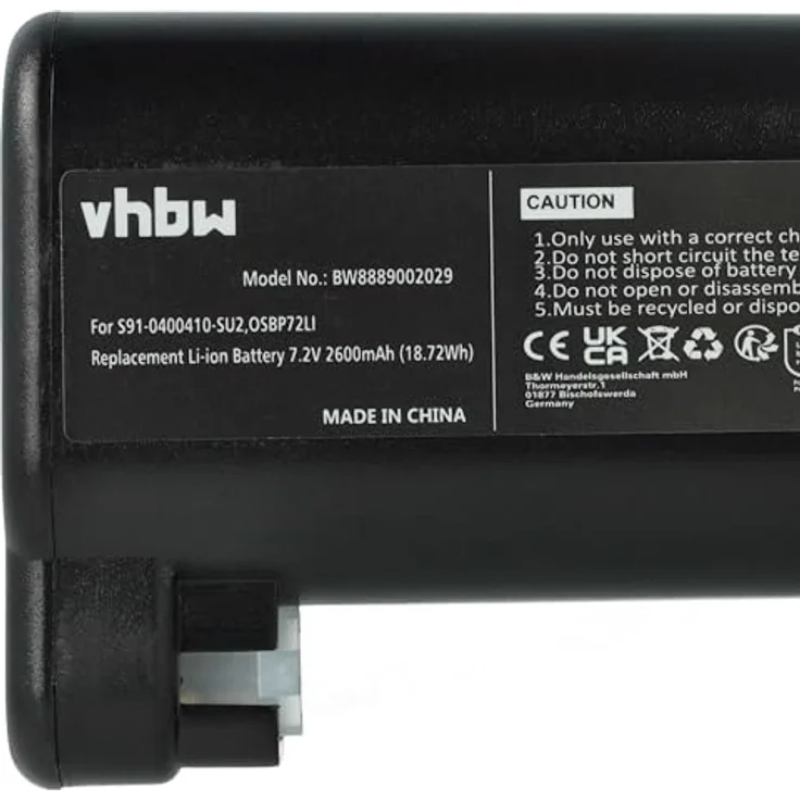 vhbw Akku für Electrolux Pure i9.2, i9, PI91 Saugroboter - 2600 mAh, 7,2 V, Li-Ion – Bild 5