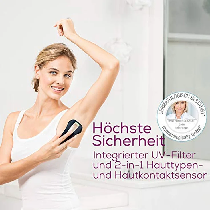 Beurer IPL-Haarentferner IPL 5800 Pure Skin Pro, Bis zu 600.000 Lichtimpulse, Klinisch getestete Technologie für höchste Sicherheit zuhause – Bild 3