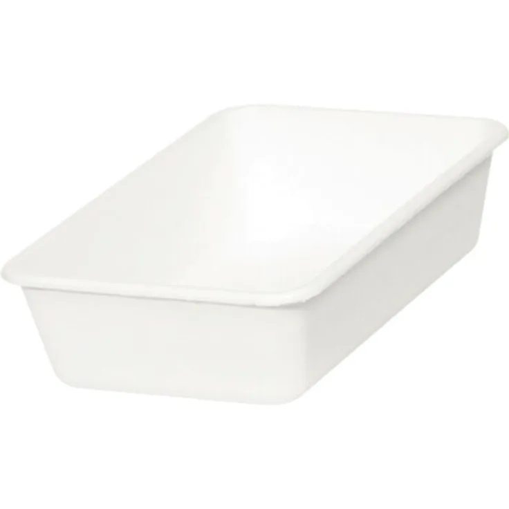 Rechberger Vorratsschale aus Kunststoff, weiß, Höhe: 60 mm, Länge: 235 mm, 1,3 l