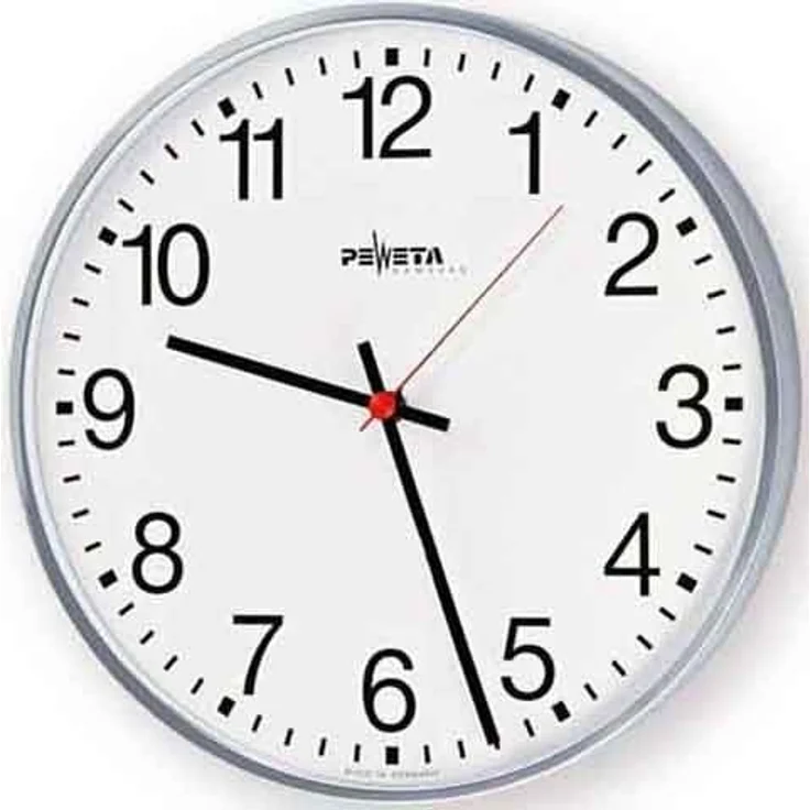 Peweta 41250411 Peweta Wanduhr Arab.Zahlen 40Cm Quarz-Batterie 1, 41.250.411, zuverlässig in der Anwendung – Bild 1
