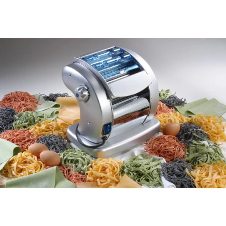 Imperia Pasta Presto elektrische Nudelmaschine, Well- und Knetwalze – Bild 4