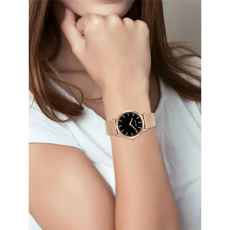Eastside Quarzuhr Cassina roségold, mit Edelstahl-Armband – Bild 8
