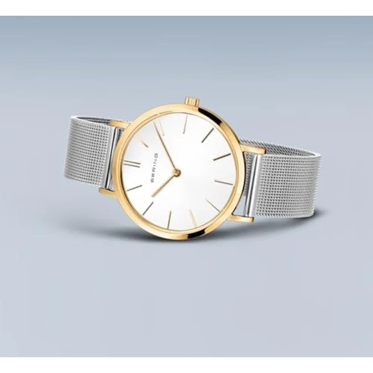 Bering Classic Collection 14134-010, Damen Uhr mit Quarz Movement, Saphirglas, gold IP-plated Edelstahl, wasserdicht bis 3 ATM – Bild 4