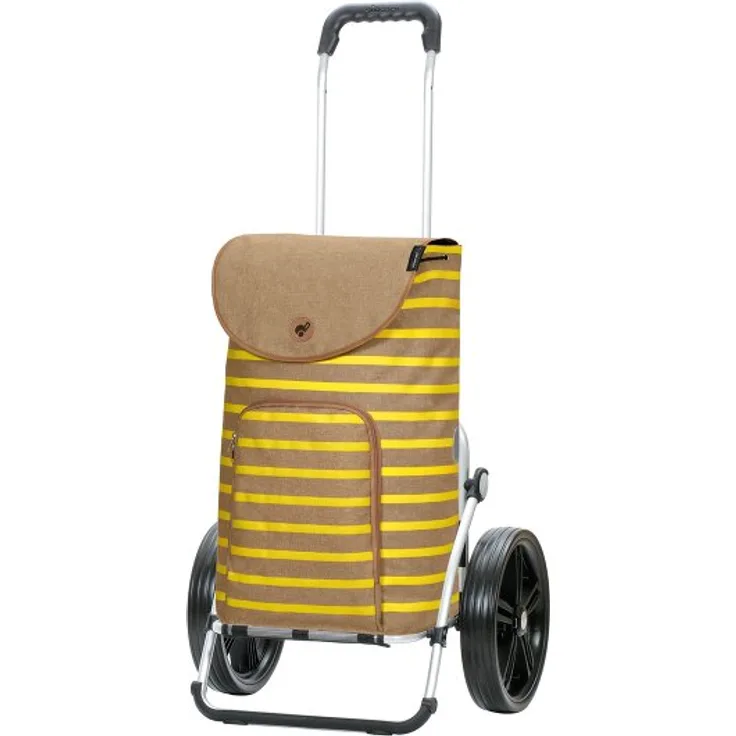 Andersen Shopper Royal Shopper Eske, Einkaufstrolley 59 cm, gelb, 100% Polyester