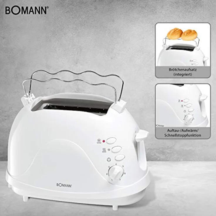 Bomann TA 246 CB Toastautomat, weiß – Bild 3