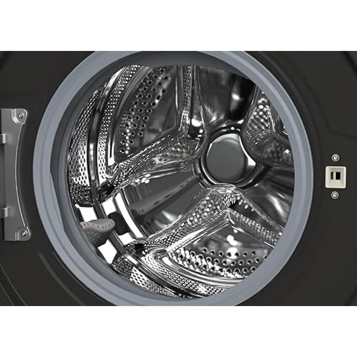Sharp ES-WNFB214CMDA-DE Waschmaschine, 12 kg, Energieklasse A, 1400 U/min, Inverter Motor, AquaStop, WiFi App-Steuerung, Dampf-Funktion, Schnellwaschgang, Schwarz Matt – Bild 4