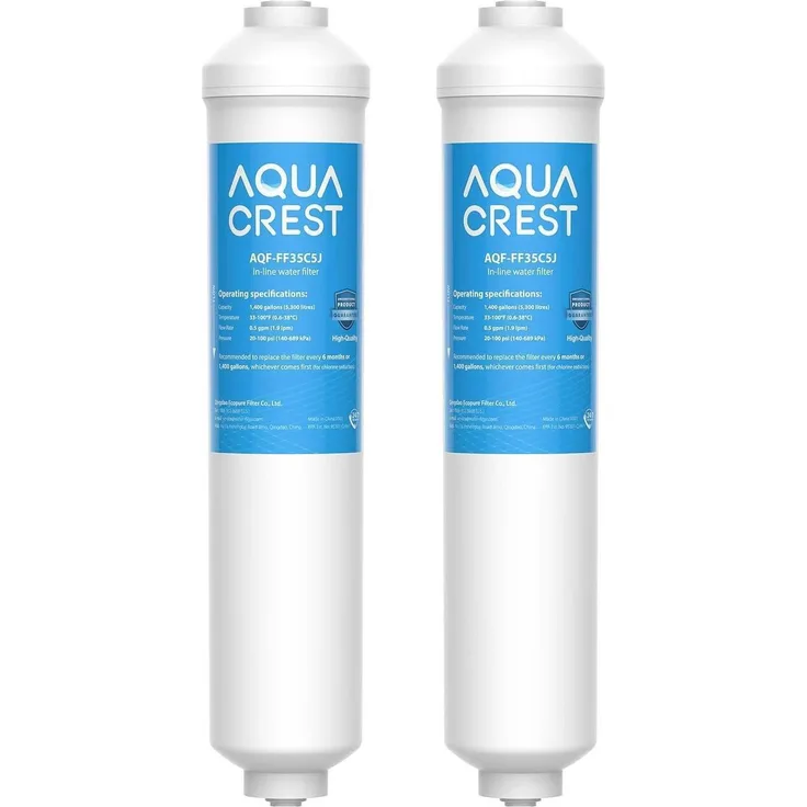 AQUA CREST Wasserfilter Kühlschrank Ersatz für Samsung DA29-10105J, HAFEX/EXP, DA2010CB, WSF-100, 2 Stück, effektive Filterung, einfache Installation, lange Lebensdauer