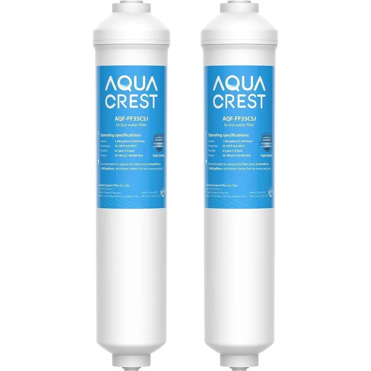 AQUA CREST Wasserfilter Kühlschrank Ersatz für Samsung DA29-10105J, HAFEX/EXP, DA2010CB, WSF-100, 2 Stück, effektive Filterung, einfache Installation, lange Lebensdauer