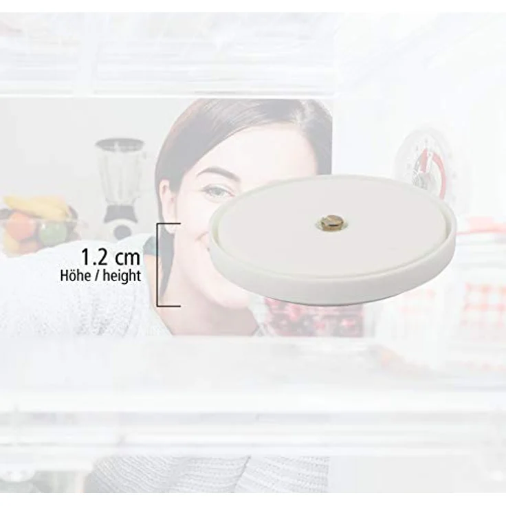 Lantelme 5 Stück Kühlschrankthermometer Set selbstklebend Kühl Gefrierschrank Thermometer analog weiß – Bild 5