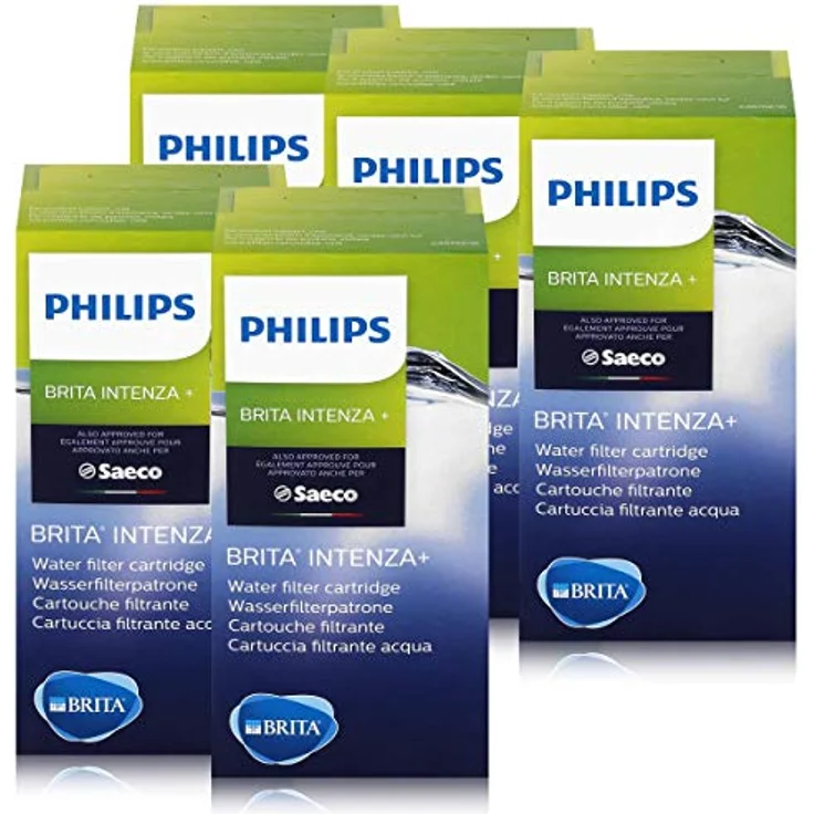 Saeco Intenza+ Wasserfilter von BRITA, Filter, Kartusche, 5er Pack, kompatibel mit Philips und Saeco Vollautomaten mit Intenza+ Technologie – Bild 2