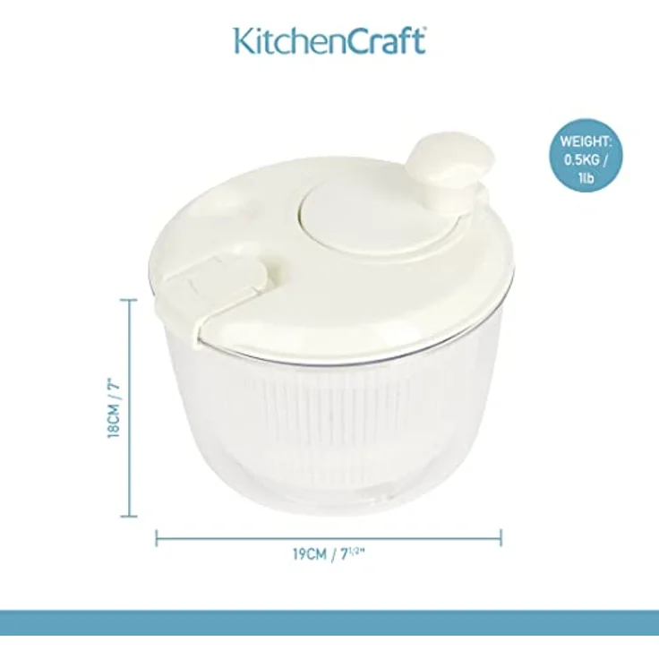 Kitchen Craft Mini-Salatschleuder 19 cm – Bild 4