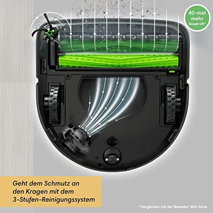 iRobot Roomba S9+ Saugroboter, 120 min Akkubetrieb, mit Absaugstation, schwarz-gold – Bild 5