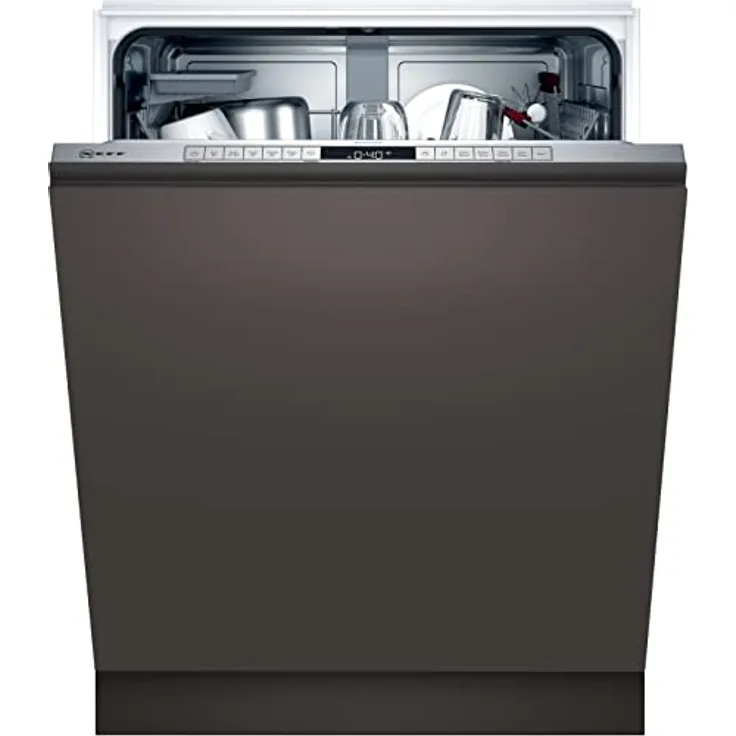Neff S155YAX01E Geschirrspüler N70, Vollintegrierte Spülmaschine mit Besteckkorb, 60 cm, InfoLight, Zeolith Trocknen, Chef70, Favorit, HomeConnect