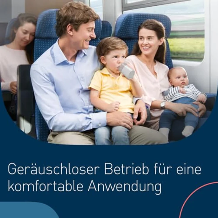 OMRON MicroAir U100 Inhalationsgerät - Geräuschloser, elektrischer Inhalator für zu Hause oder unterwegs - Zur Behandlung von Atemwegserkrankungen bei Erwachsenen und Kindern – Bild 4