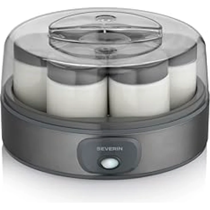Severin Joghurtbereiter JG 3510, 7 Gläser inklusive, einfache Handhabung, für Natur- und griechischen Joghurt – Bild 1