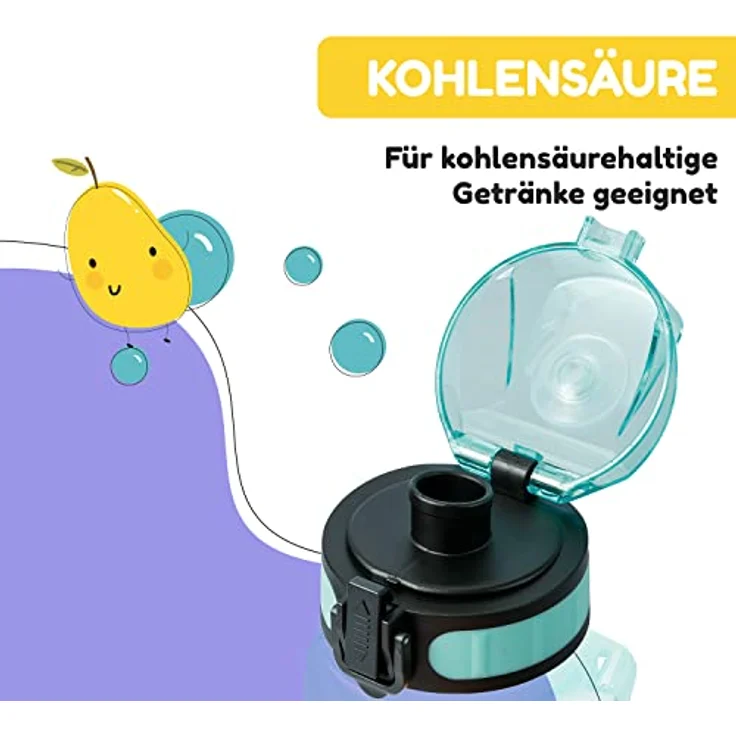 schmatzfatz Ersatzdeckel Höhe: 4,5 cm Durchmesser: 7 cm BPA-frei Türkis – Bild 6