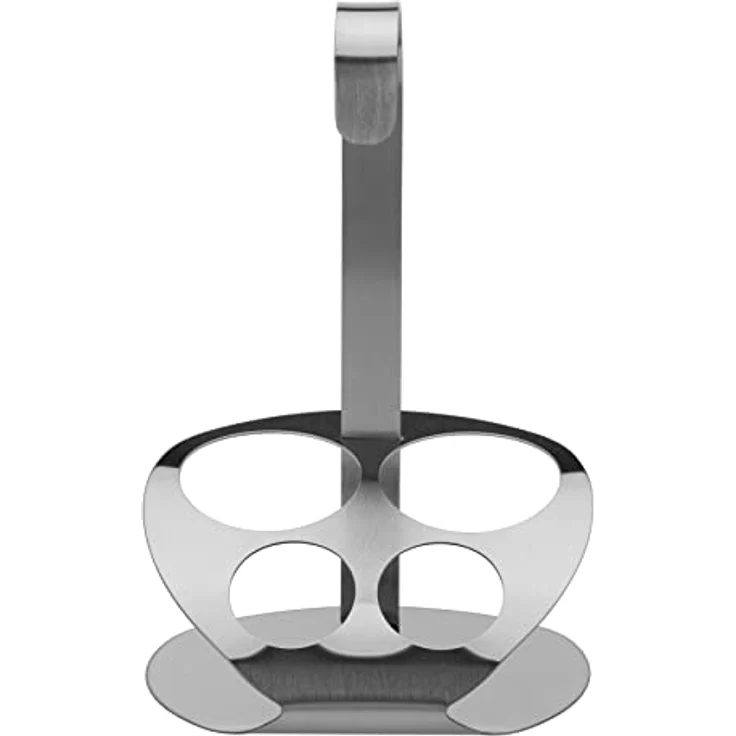 Westmark 4er-Menage für Salz, Pfeffer, Öl und Essig, Mit passendem Ständer, 5-tlg., 2 Streuer und 2 Flaschen, Fassungsvermögen: 40-160 ml, Edelstahl-Glas, Wien, Silber-Transparent, 65052260 – Bild 7