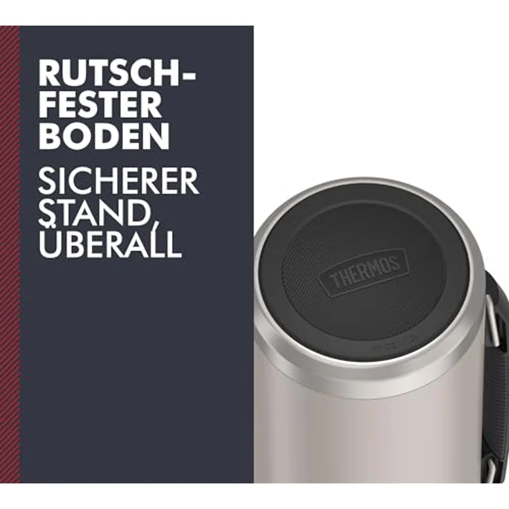 Thermos THERMOS ICON BEVERAGE BOTTLE 1,20l, beige/sandstone mat, Isolierflasche mit Trinkbecher, 24 h heiß/24 h kalt, spülmaschinenfest, absolut dicht, BPA-frei – Bild 5