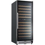 Respekta Weinkühlschrank freistehend für 122 Standardflaschen / Einbaufähig / 320 L Nutzinhalt / 2 Temperaturzonen / Touch Control / LED Leuchte / Wechselbarer Türanschlag / 43 dB / WKS 122-19