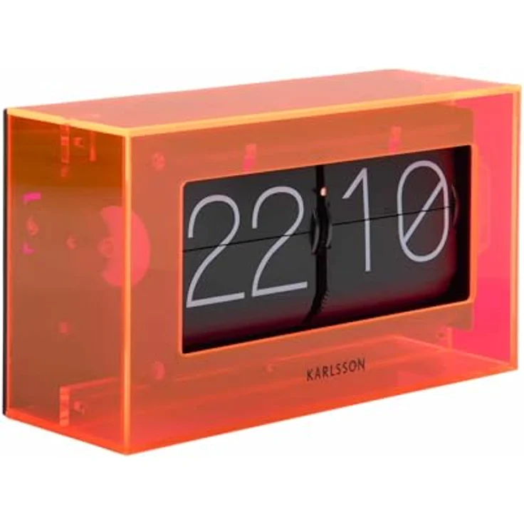 Karlsson Boxed Flip, Tischuhr mit elegantem Design und Acrylglas – Bild 4