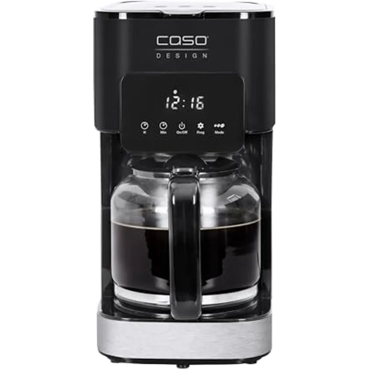Caso 1846 Coffee Taste & Style Design Kaffeemaschine, Schwarz, Edelstahl – Bild 3